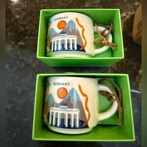 Starbucks You Are Here Collection „Germany“ Mug Ornaments in Original Box